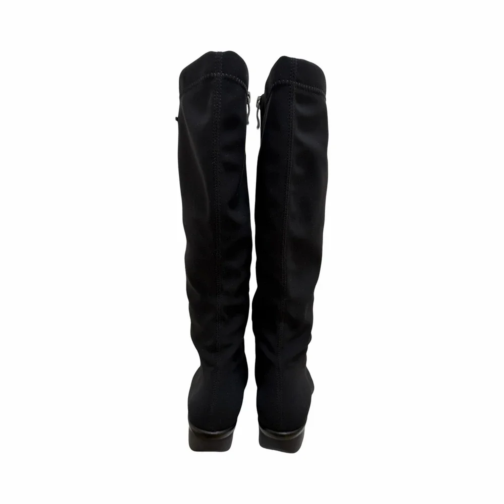 Ara Womens Paula‎ Tall Waterproof Neoprene GoreTex Boots Size 4.5 Black Winter